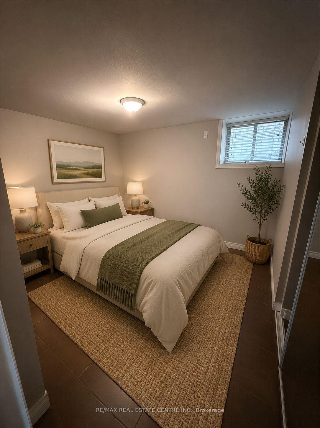 Virtually staged bedroom - unit 7