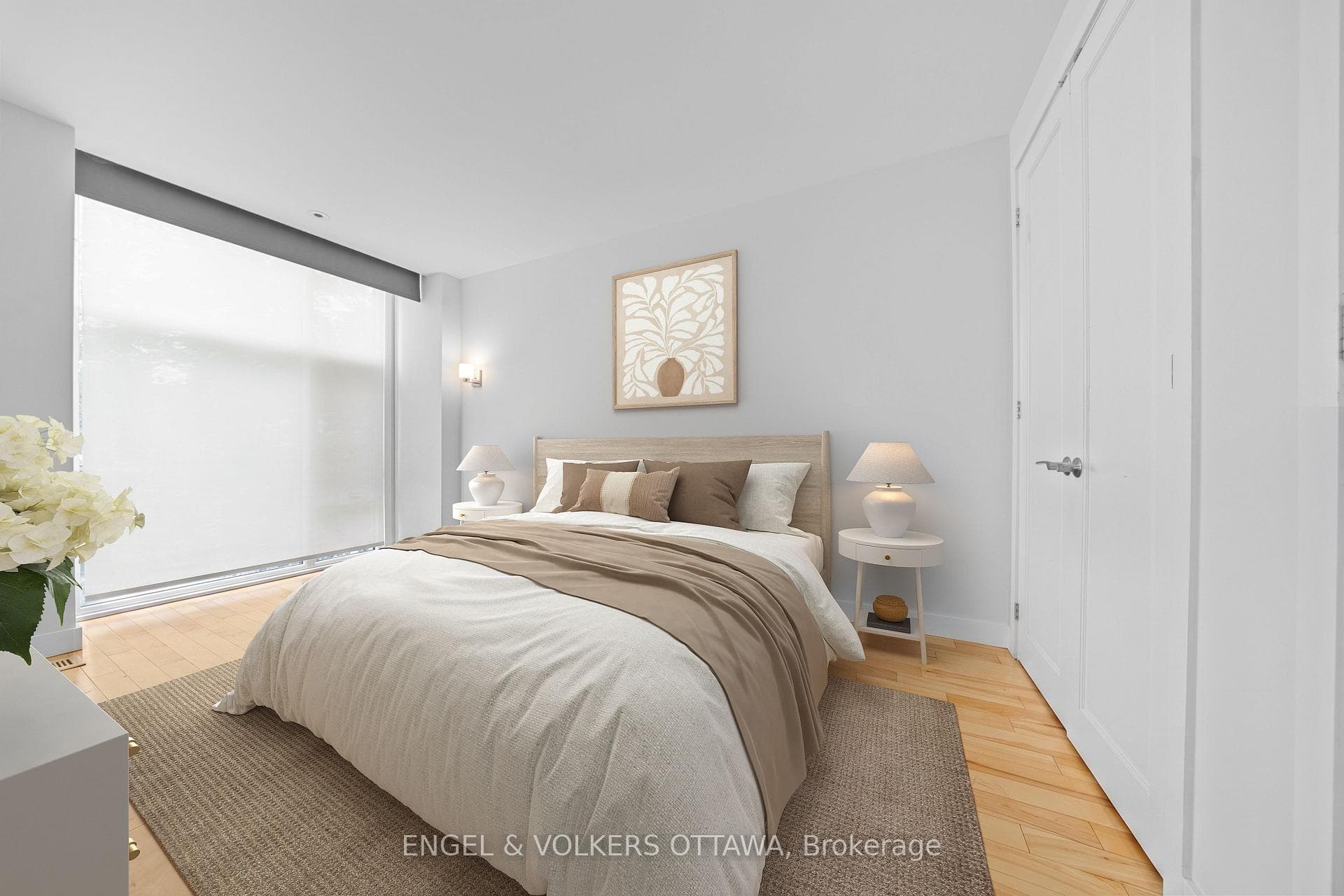 Primary bedroom with double closets