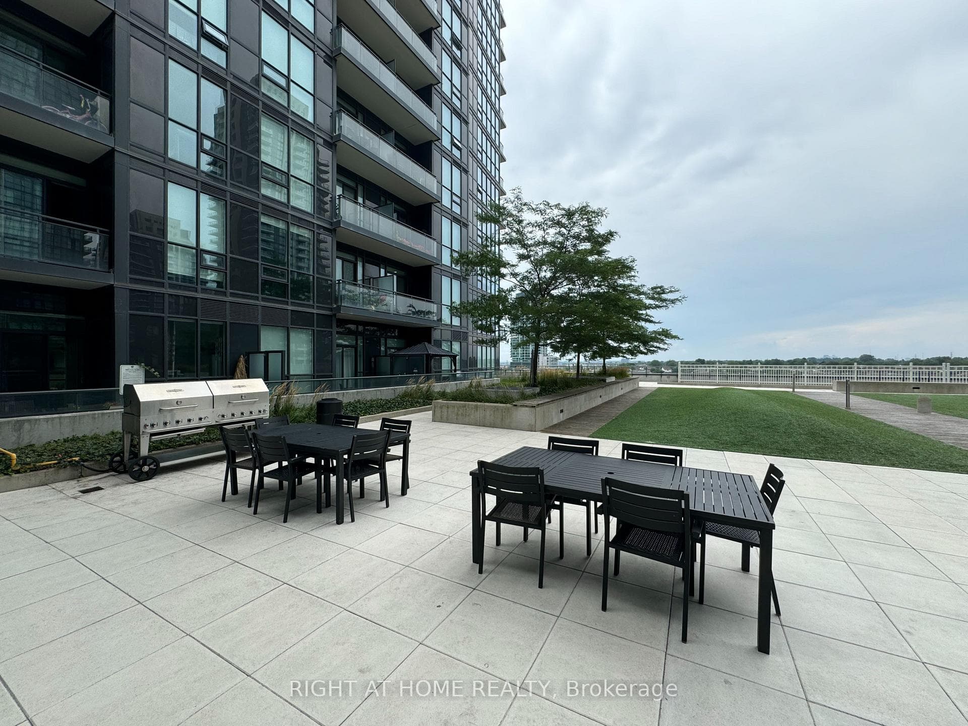 Spacious outdoor BBQ area