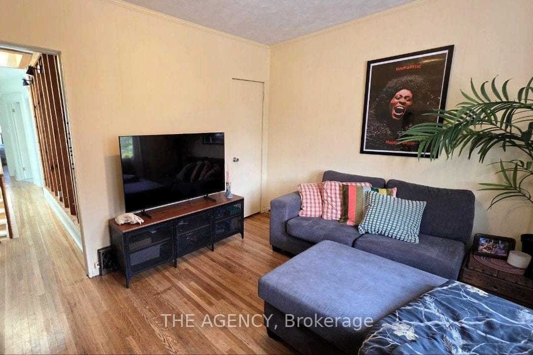 Living room with storage closet
