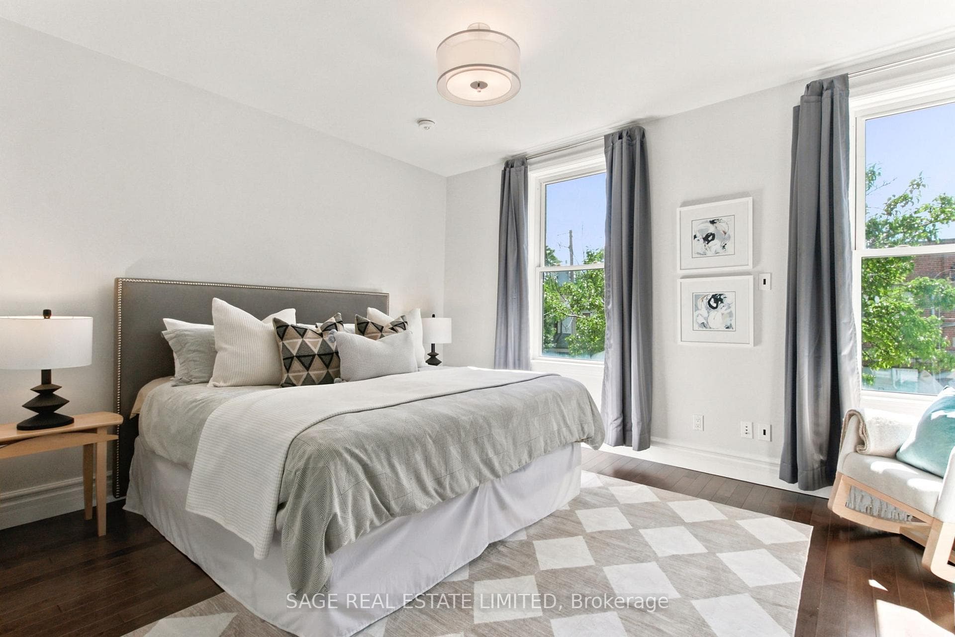 Bright Primary Bedroom with Large Windows