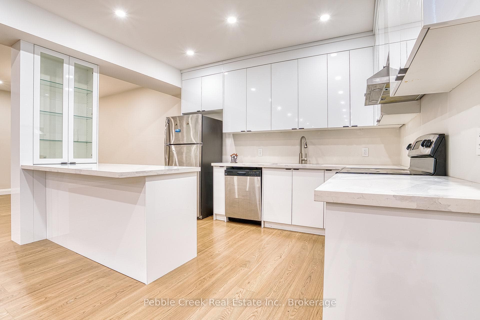 kitchen in basement