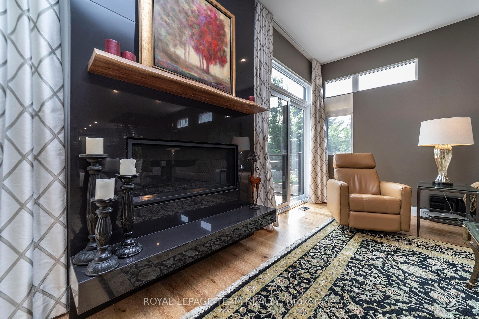 Fabulous granite surround, gas fireplace