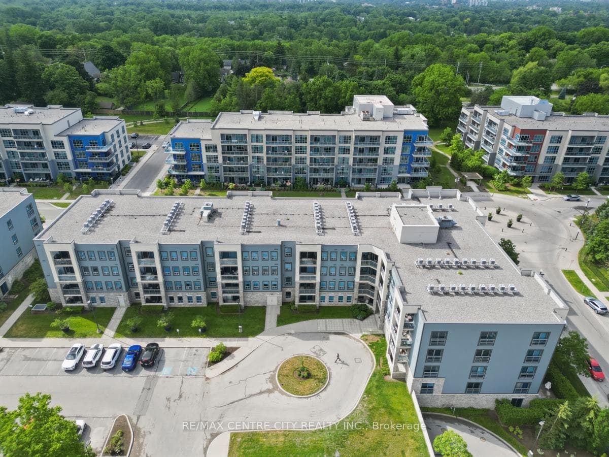 Top left unit of building