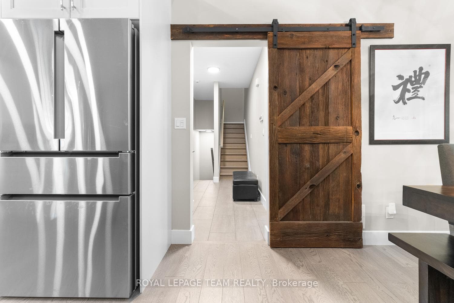 Reclaimed barn door