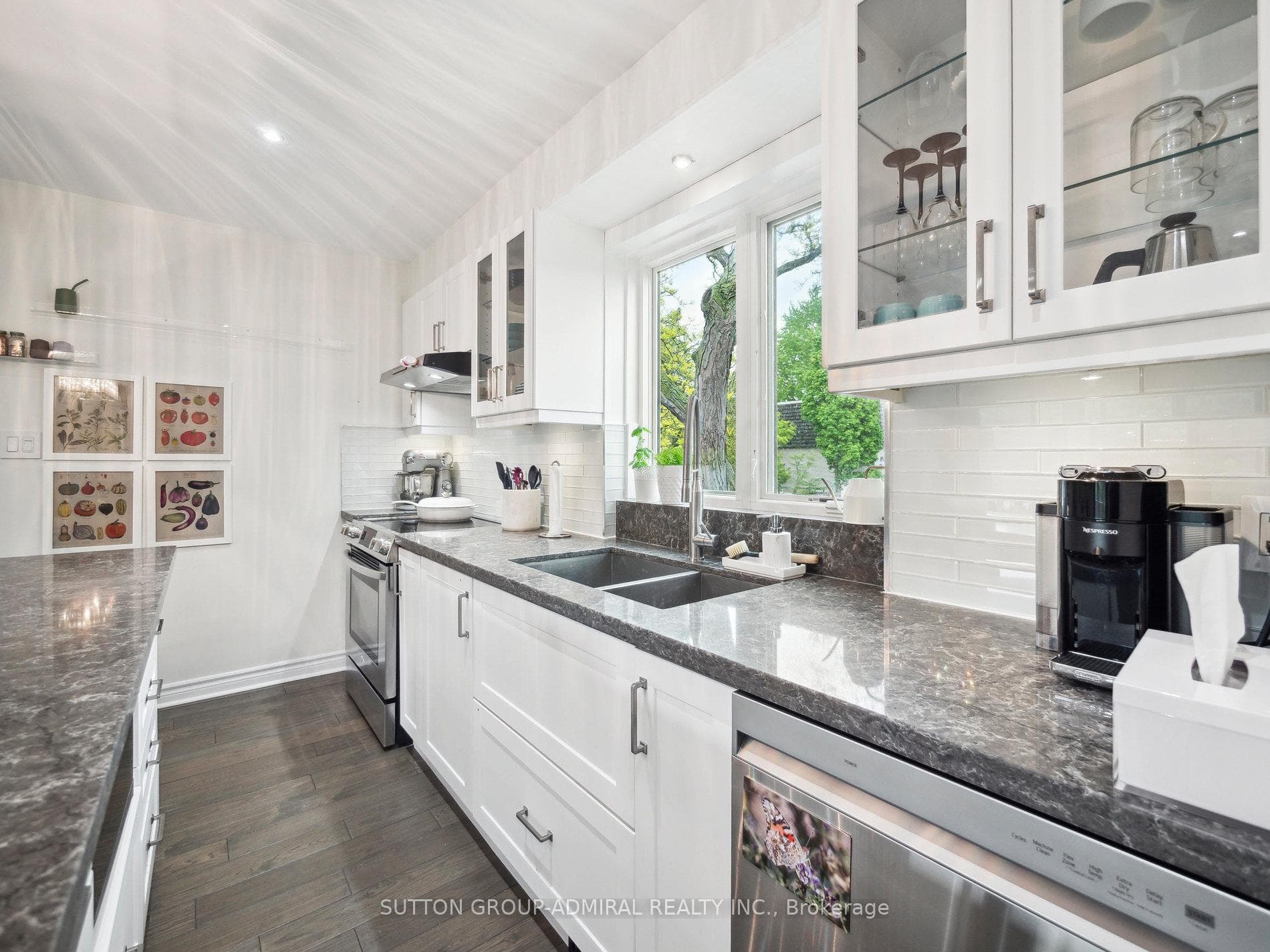 Enjoy Lush Views from your huge kitchen sink.