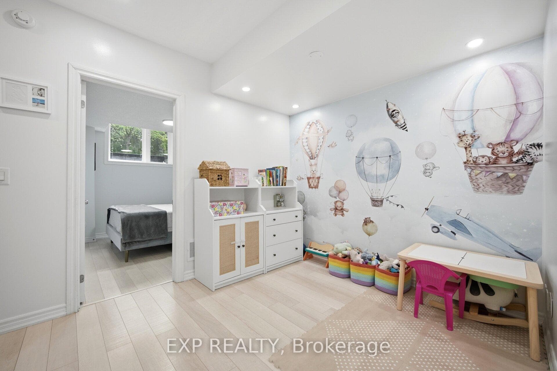 Spacious den area