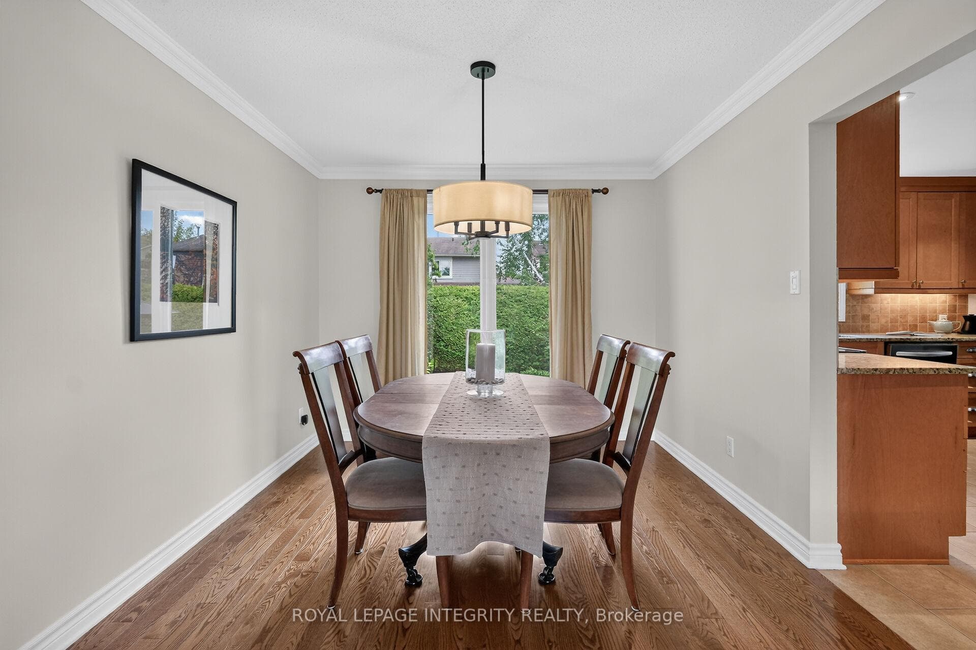 New modern light fixture over the DR table