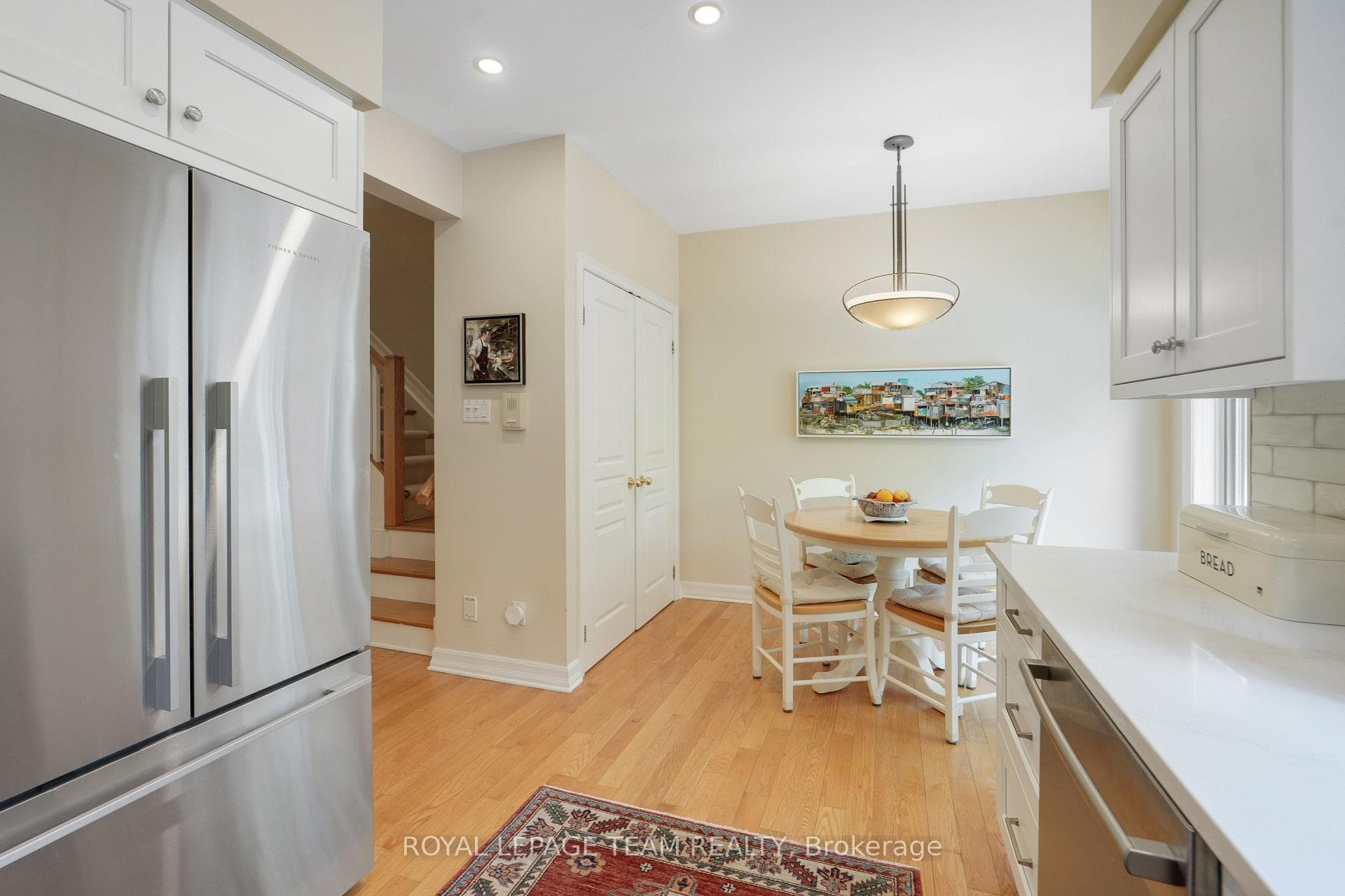 BREAKFAST AREA WITH DOUBLE DOOR PANTRY