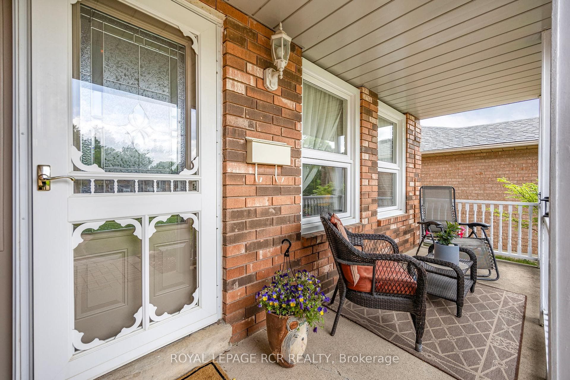 Welcoming front porch
