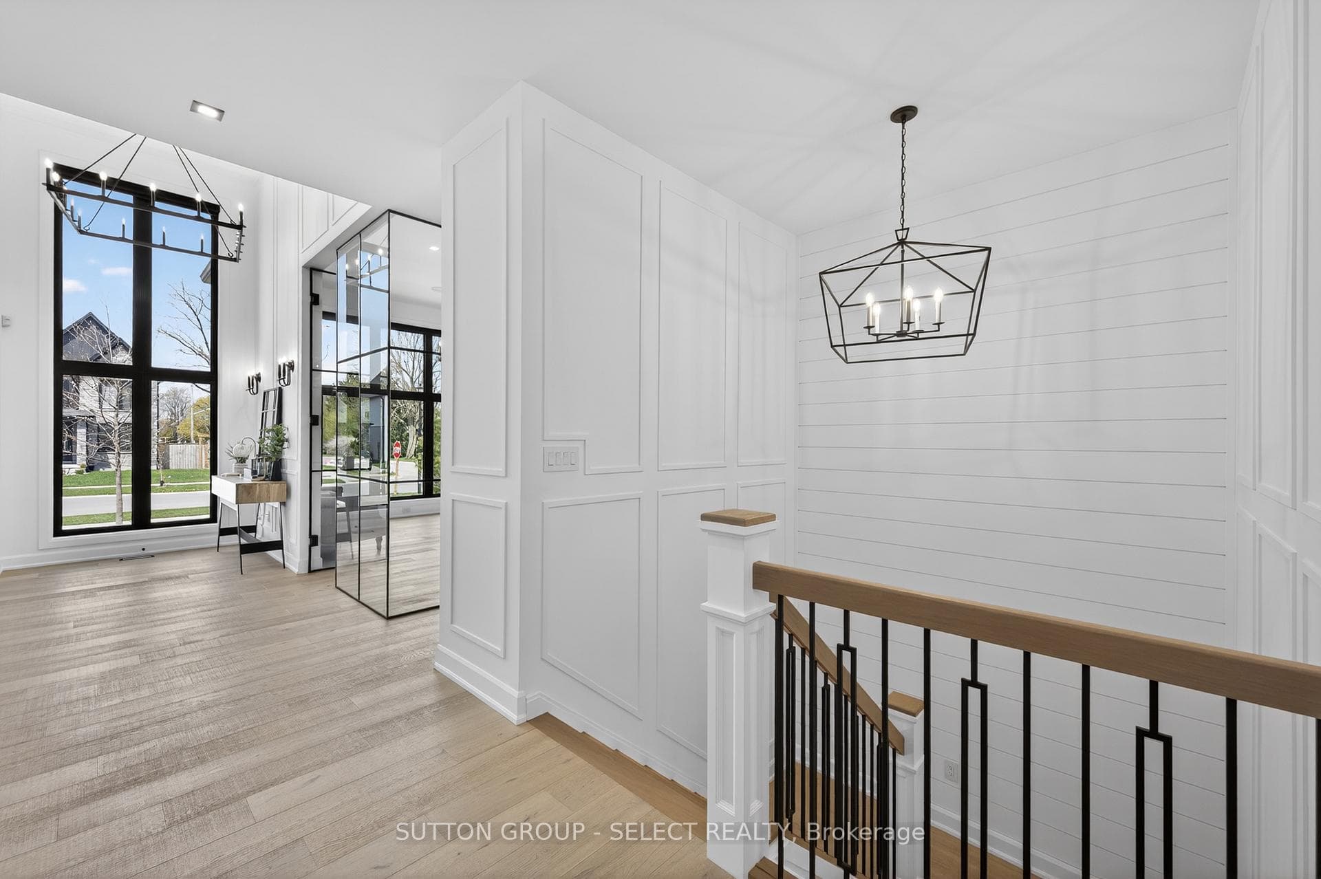Foyer leading into great room /stairs to lower