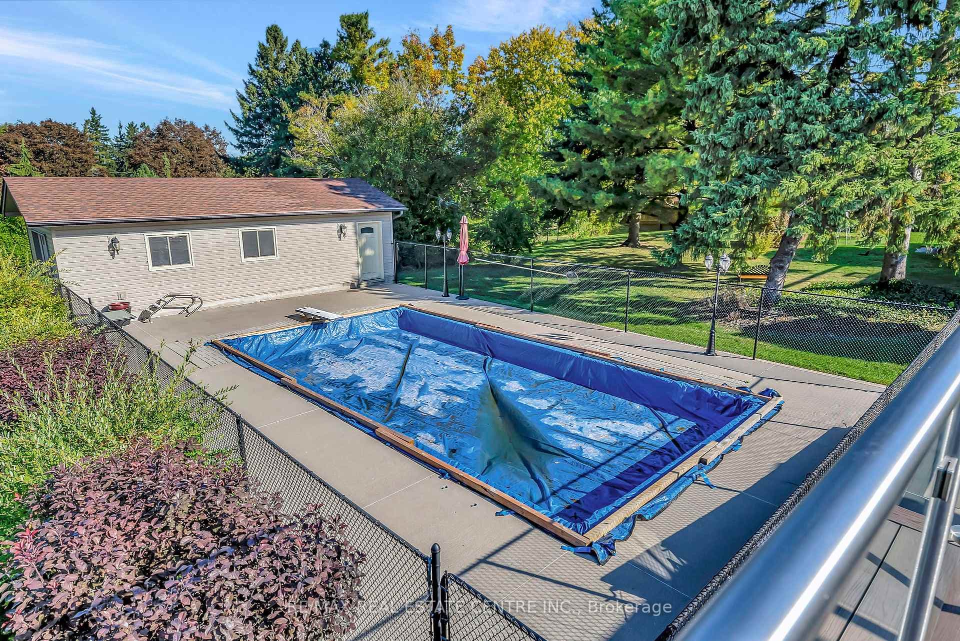 FENCED IN INGROUND POOL