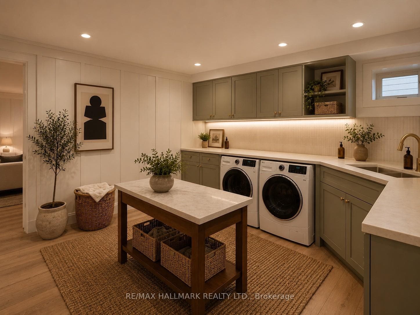 AI Basement Laundry Room