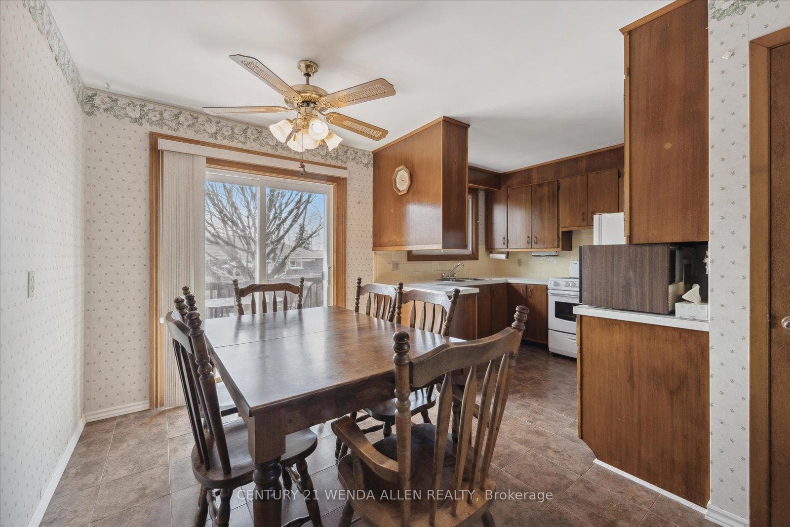 Dining Area with walk out
