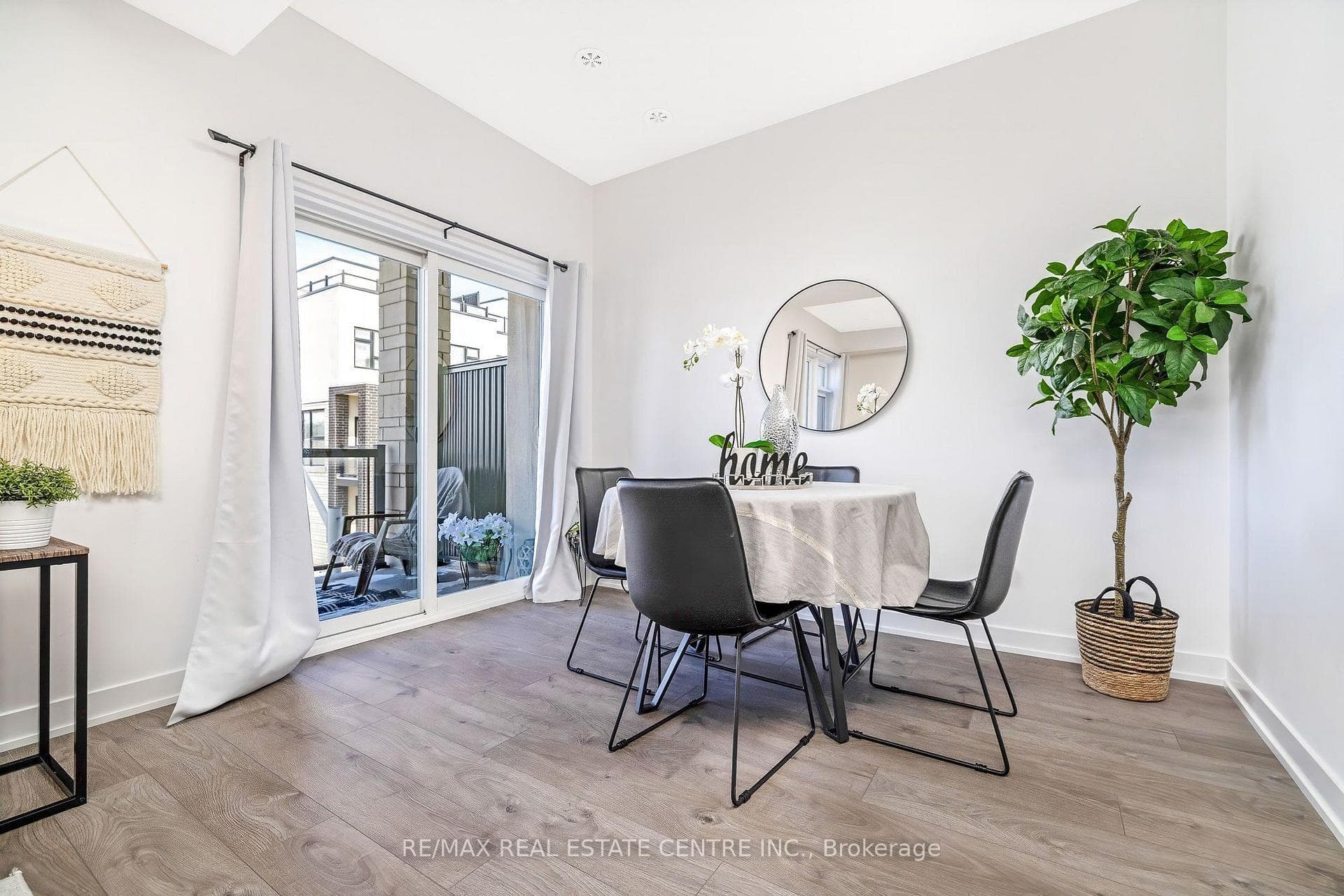 Dining room with walkout to lower balcony