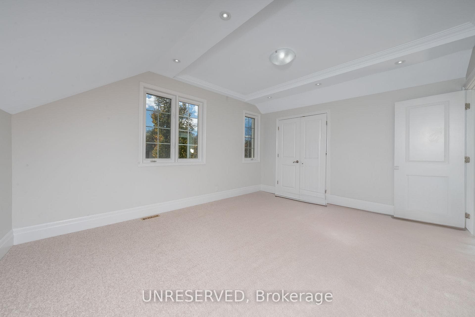 Primary Bedroom vaulted ceiling