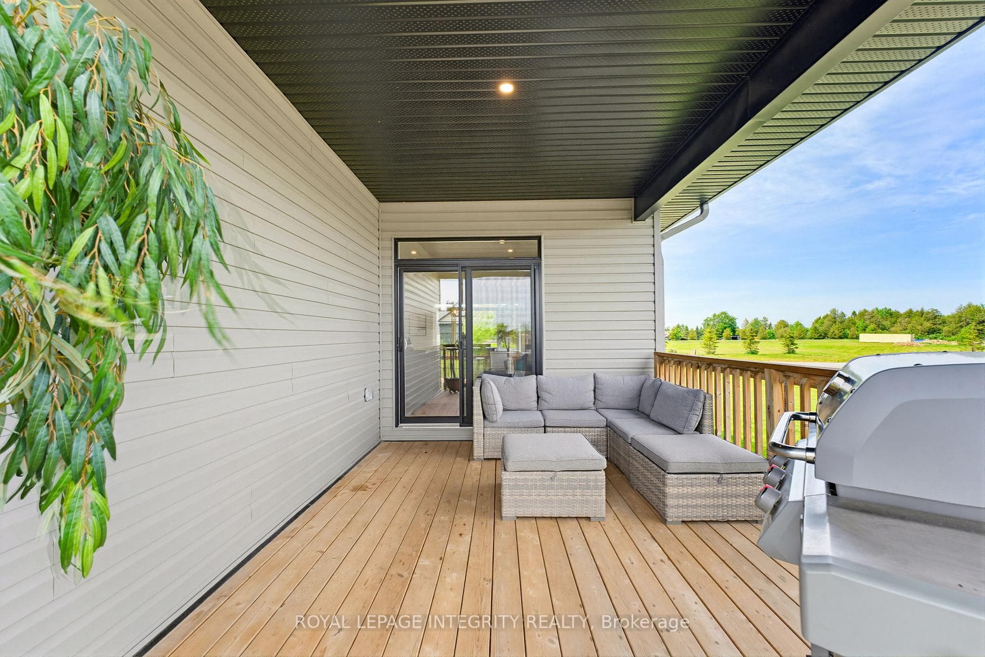 Covered back porch