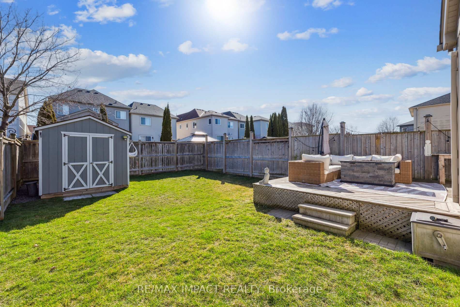 Fully Fenced Back Yard.