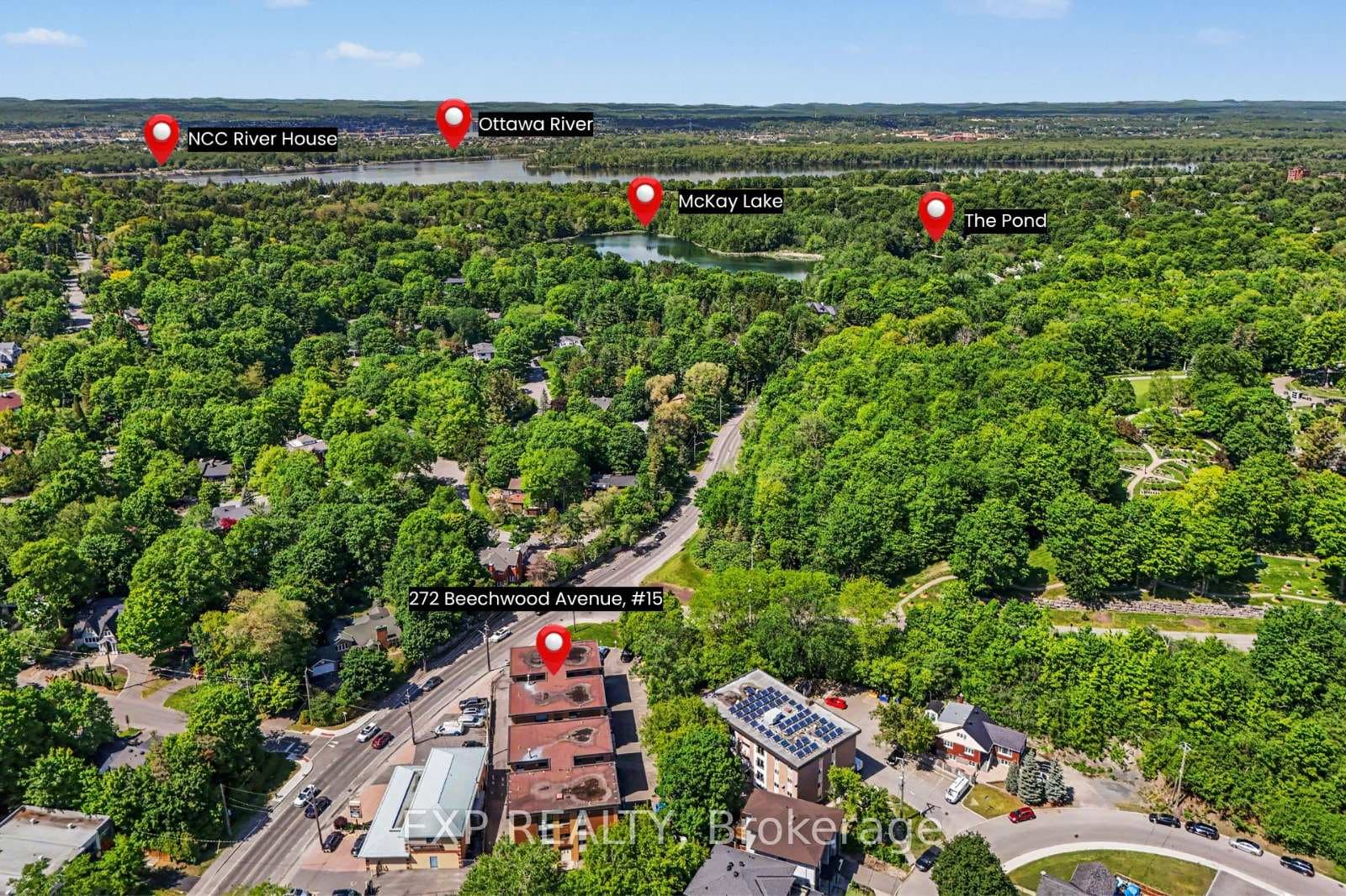 Steps from The Pond, NCC Pathways & Riverhouse.