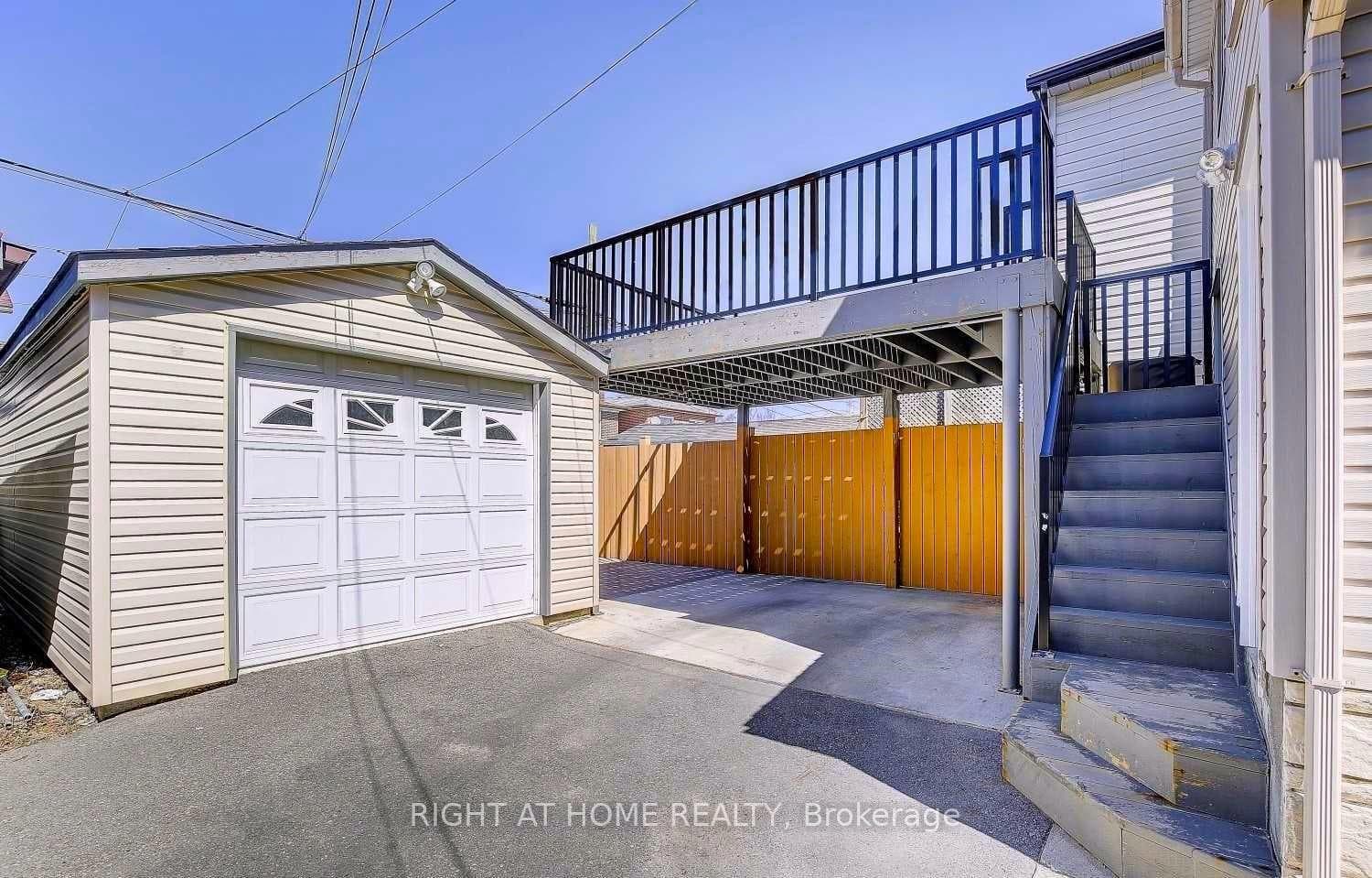 Backyard and garage