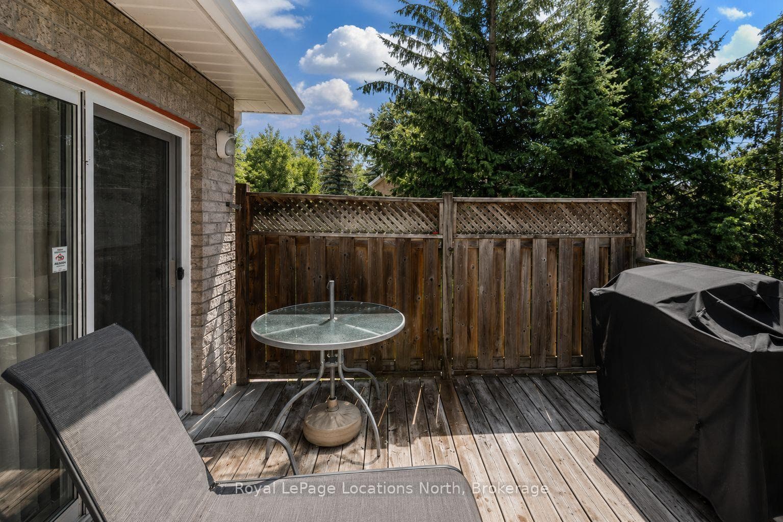 Walk-out from Family Room to VERY Private Sundeck