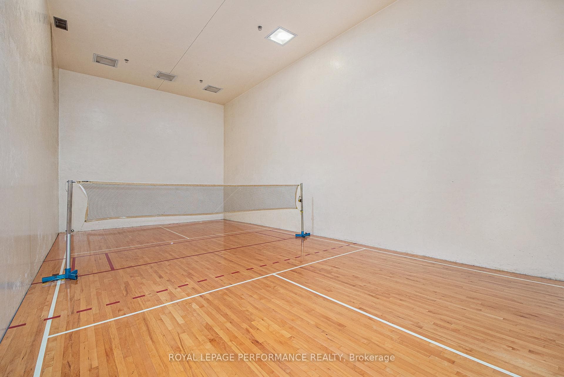 Indoor squash/pickleball court