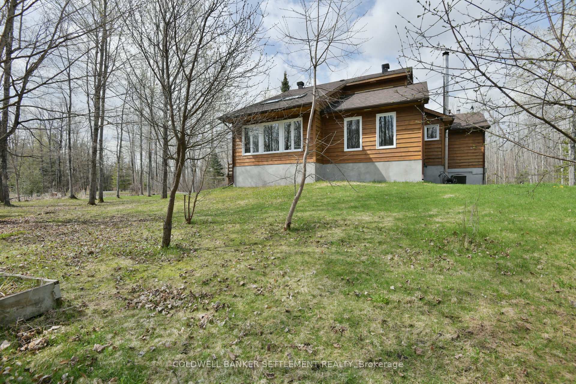 Side view of the home