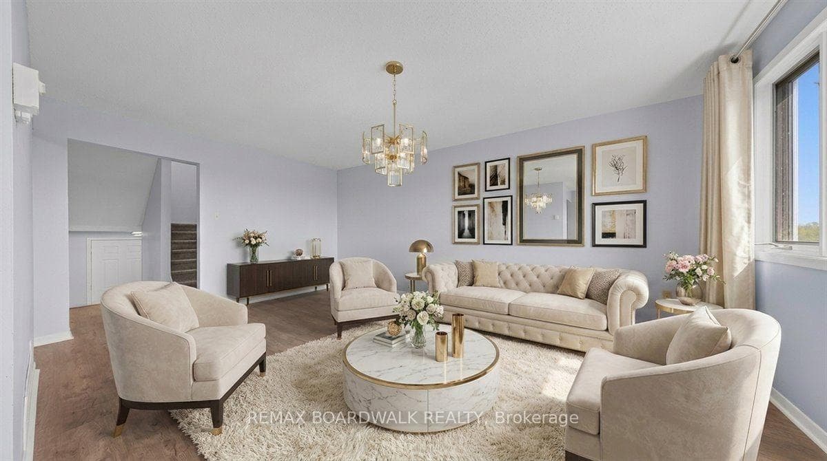 Virtually Staged Image of Living room setup