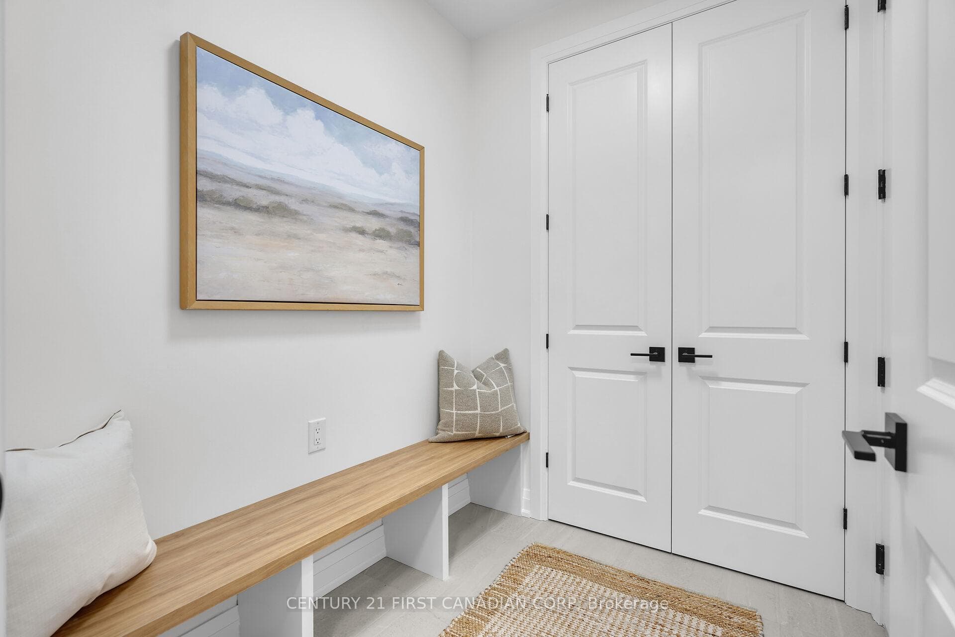 Mudroom with large closet
