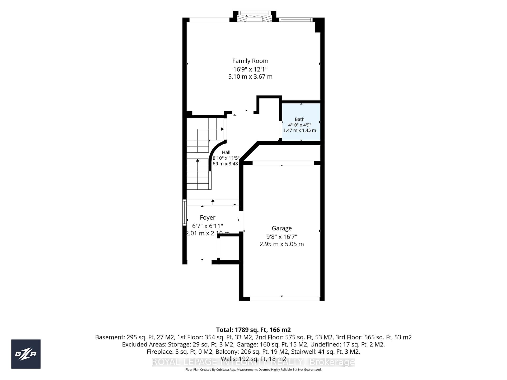 Entry level floor plan