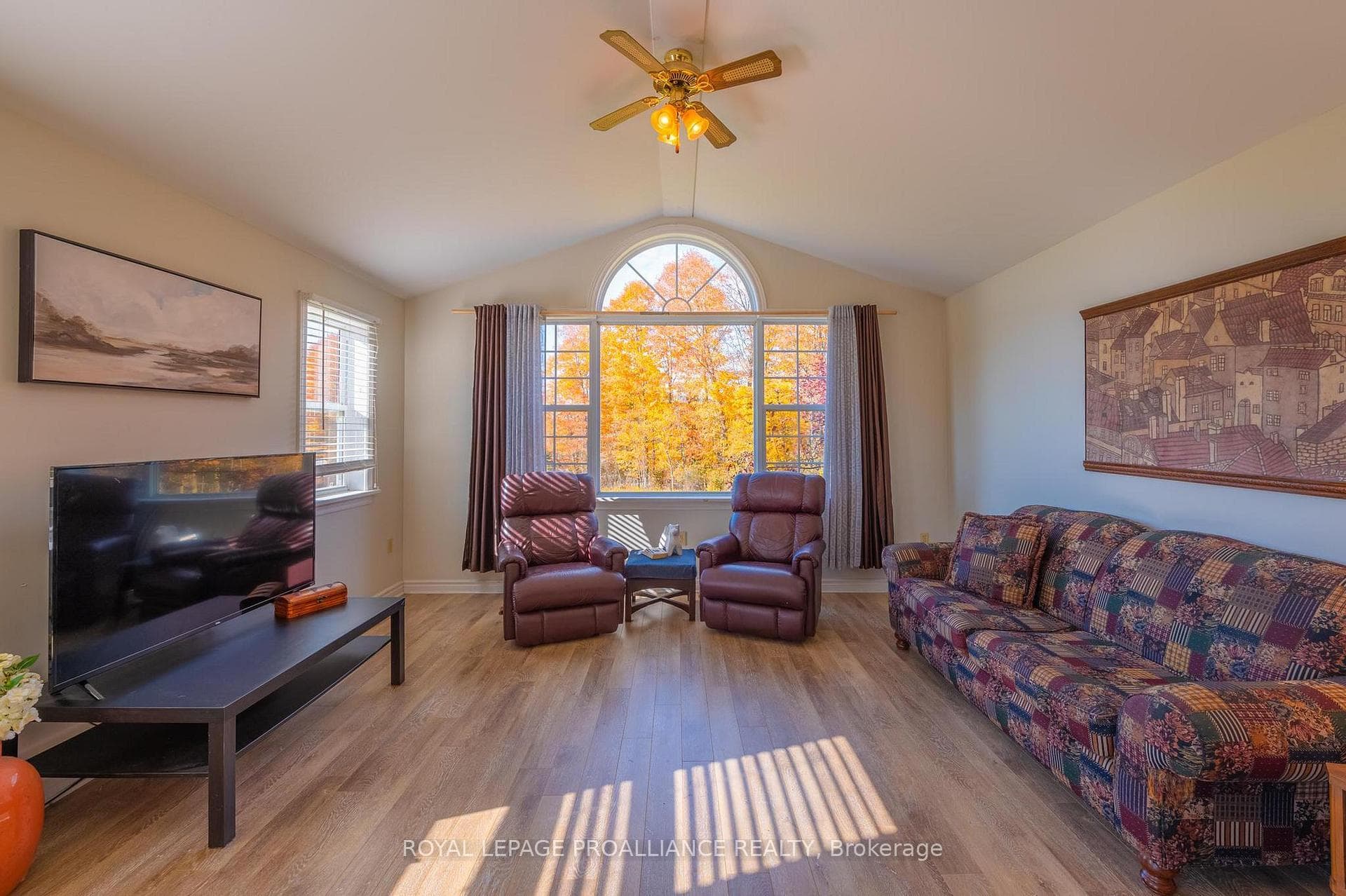 Palladian Window Overlooking Treed Privacy