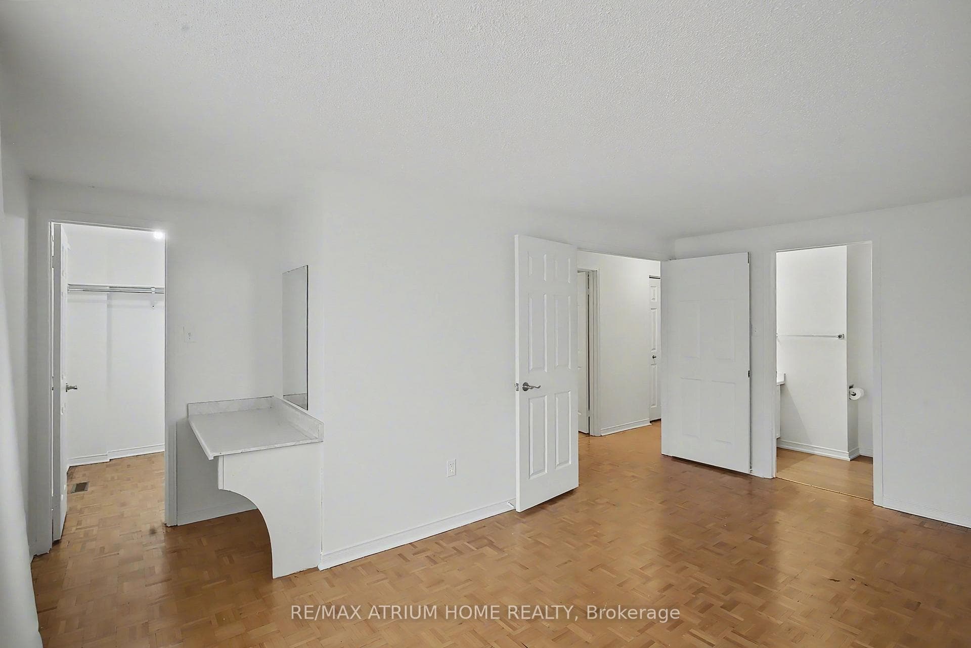Make Up Vanity & Walk In Closet In Primary Bedroom