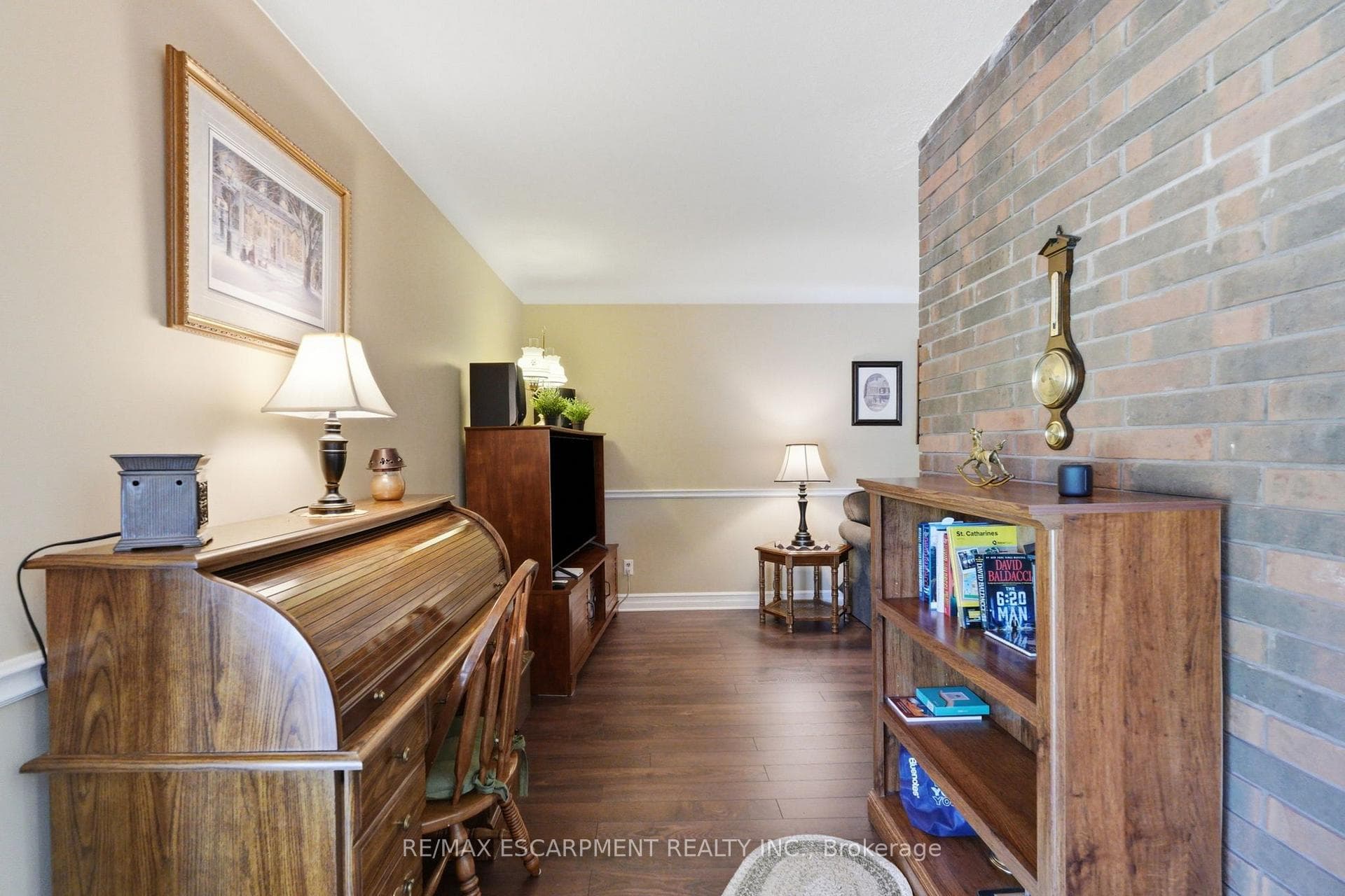 Area Behind Fireplace
