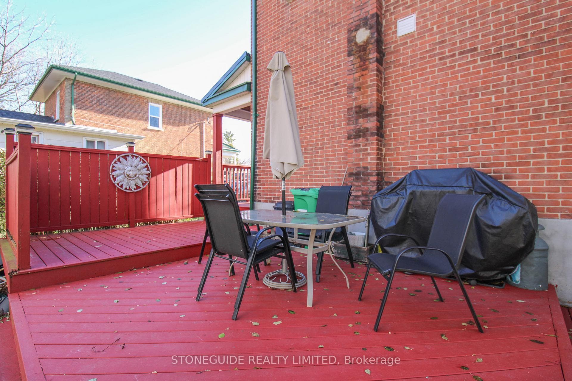 Large Two-Level Back Deck