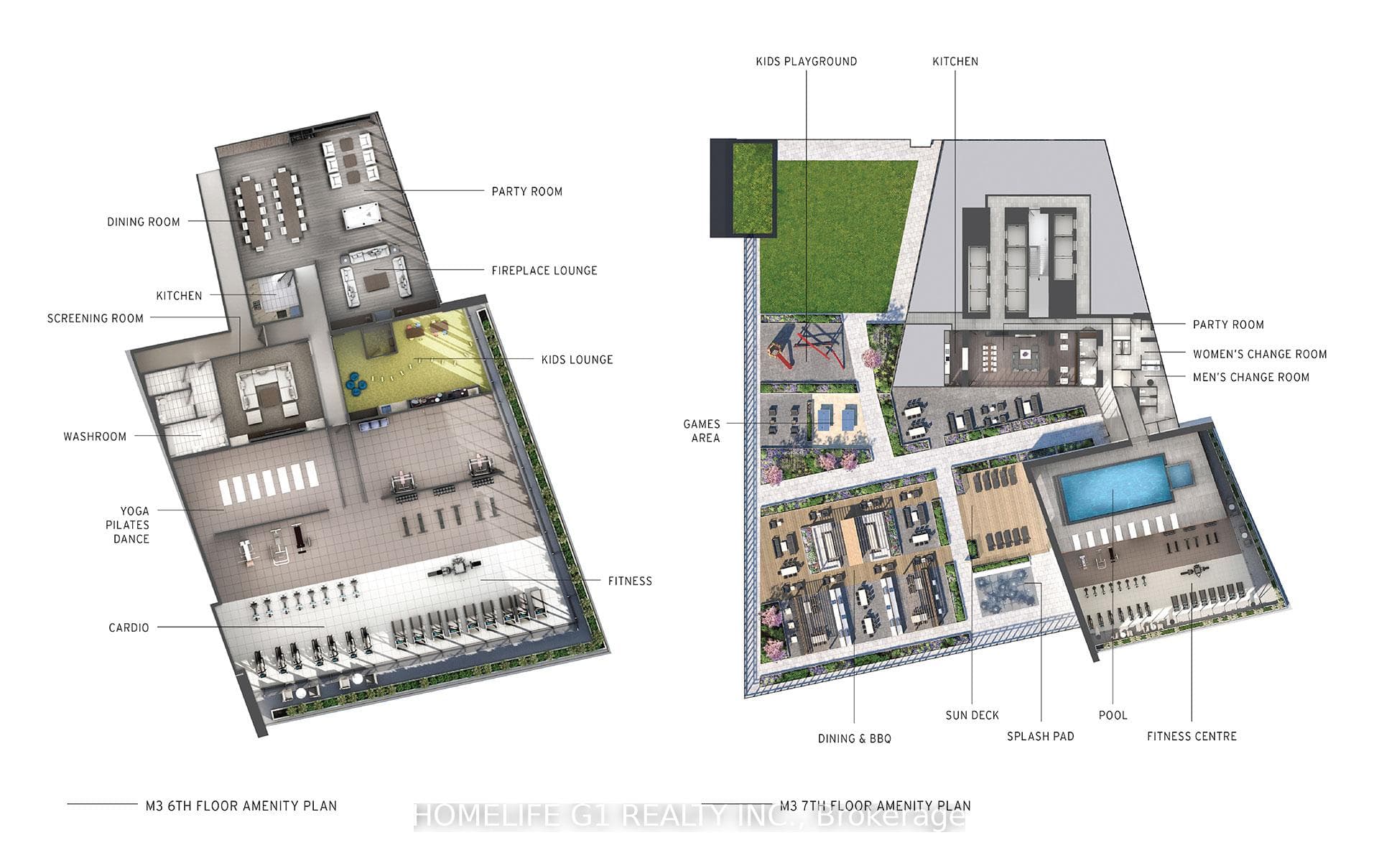 6th floor Amenity plan