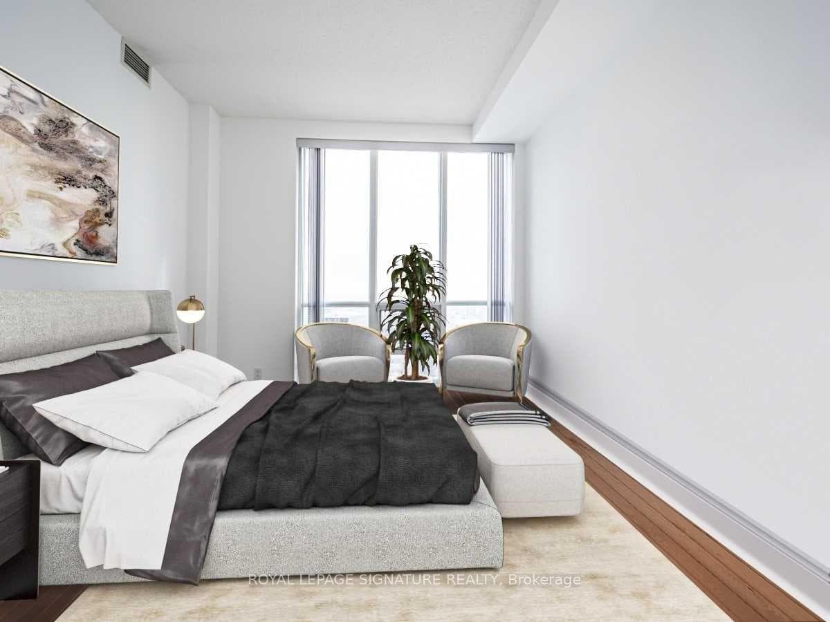 Primary bedroom - virtually staged