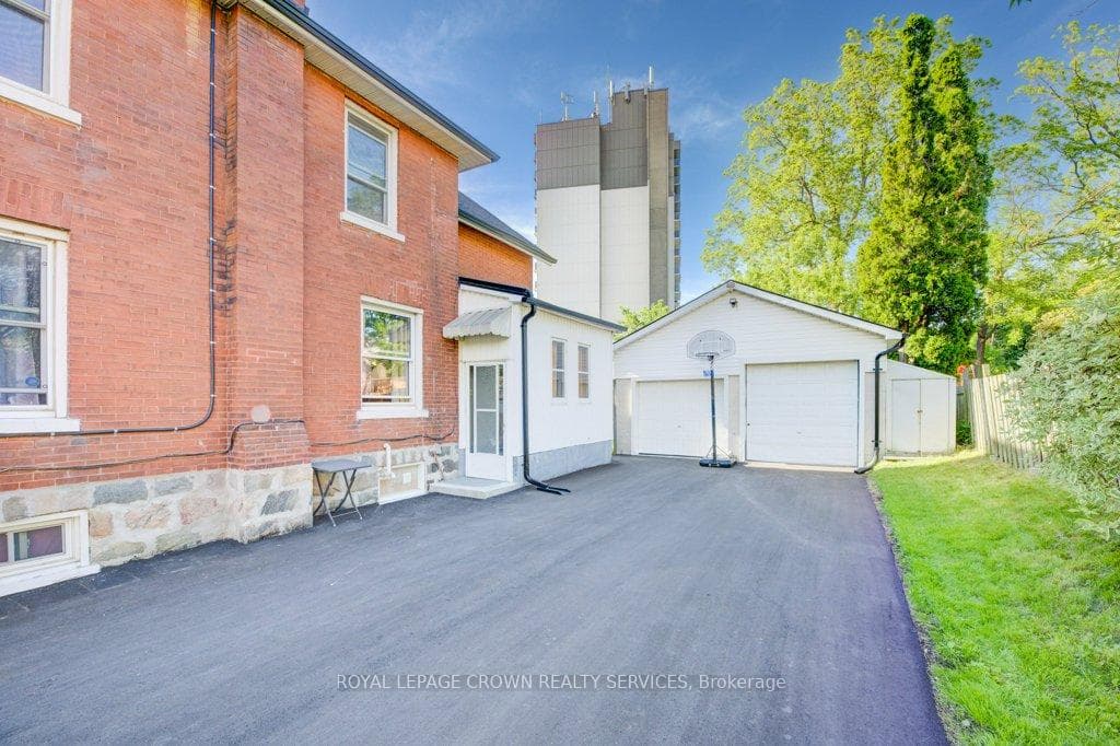 side door is the entrance to main floor & basement