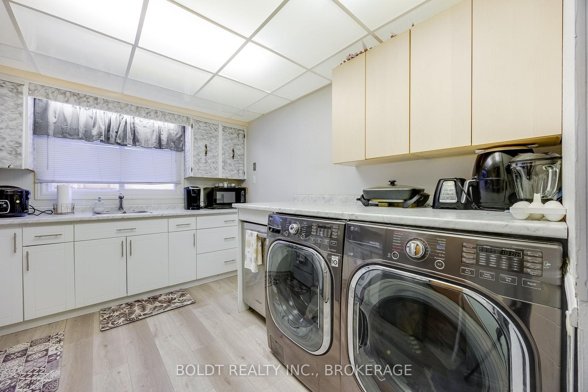 Kitchen with laundry facilities