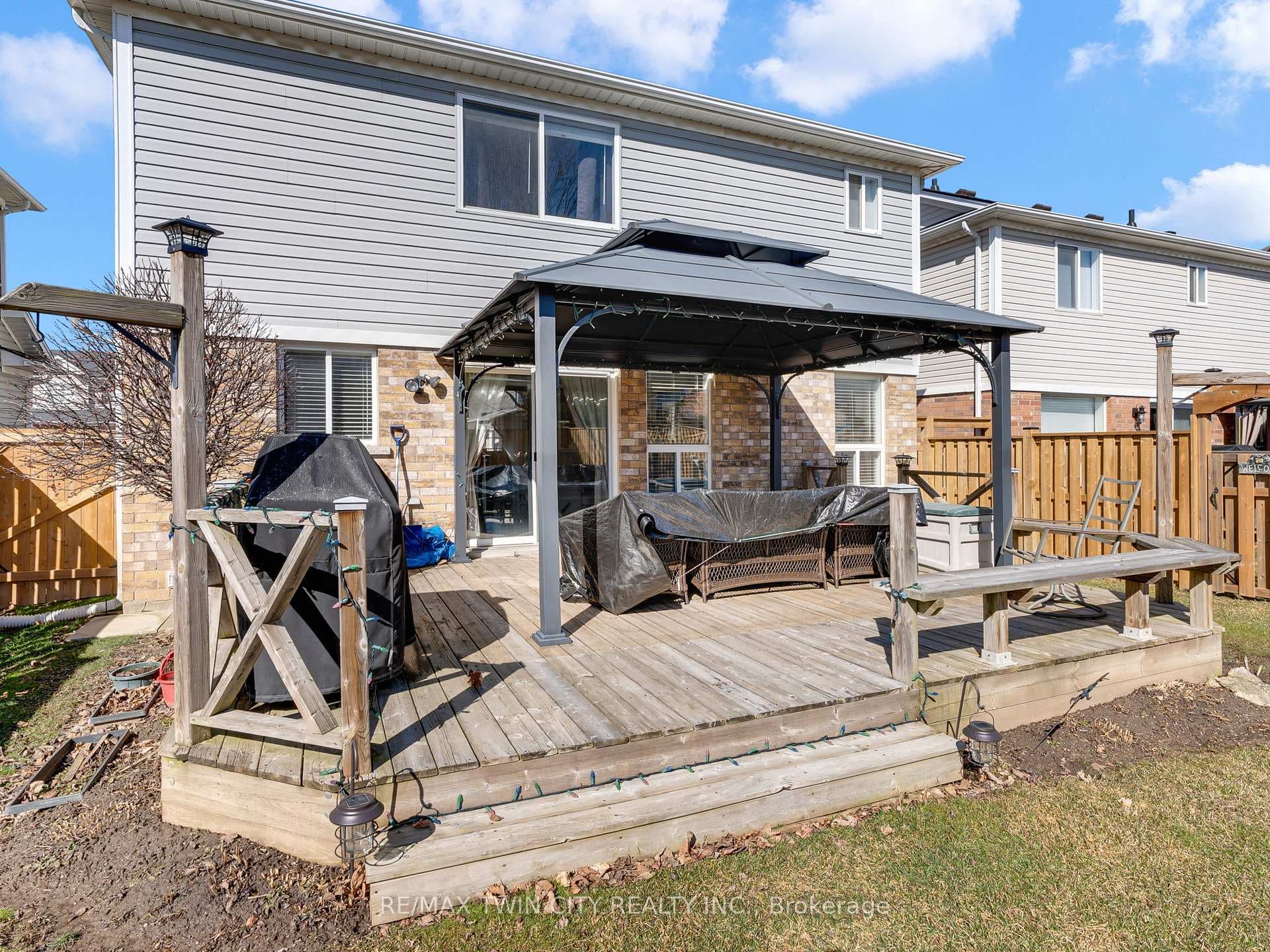 Fully Fenced Yard w. Deck and Gazebo