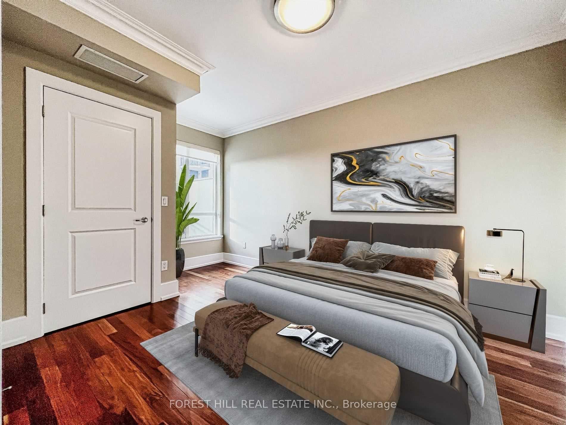 Virtually staged 2nd bedroom