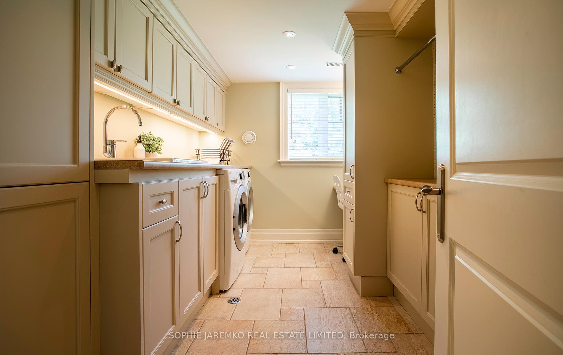 Laundry room - facing east backyard.