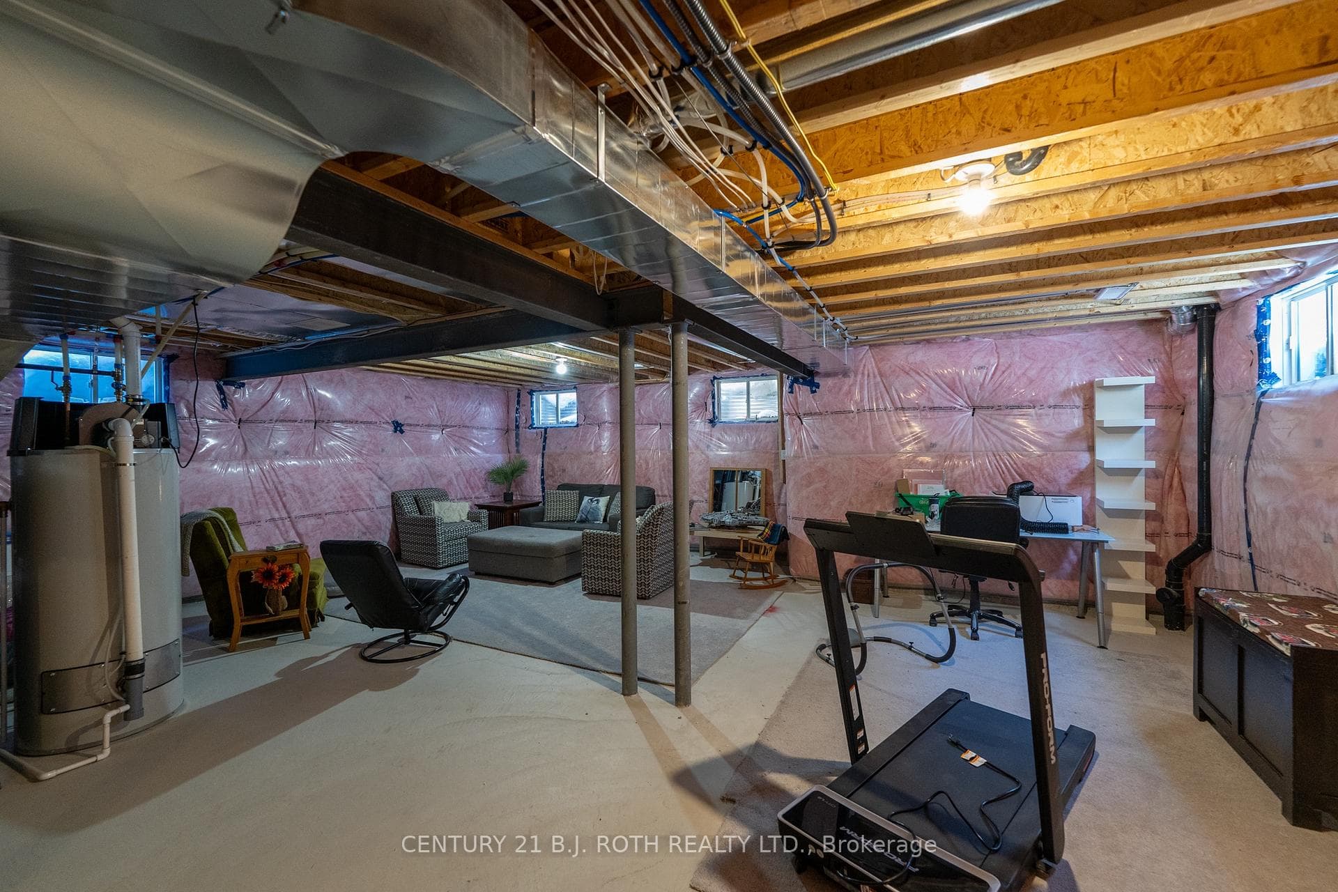 Basement with rough in for additional bathroom