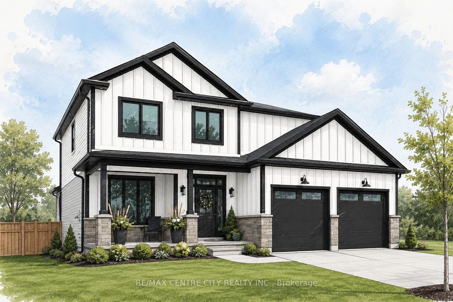 House is "To Be Built." This is an AI depiction.