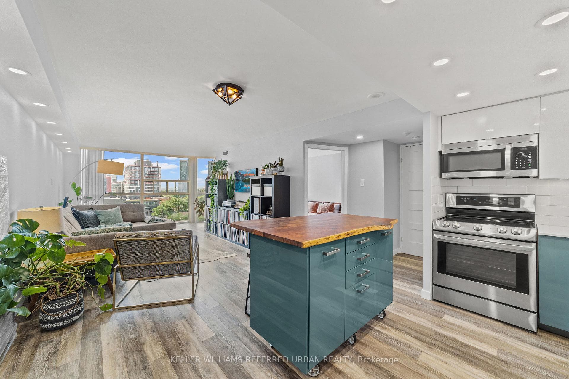 Open Concept Kitchen and Living Room