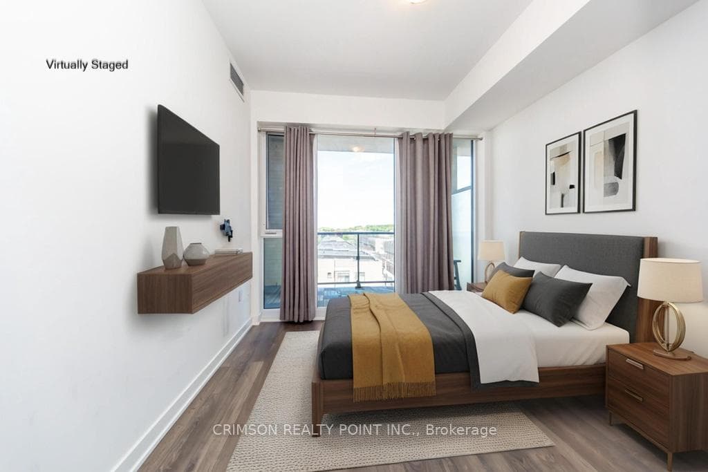 Virtually staged 2nd bedroom