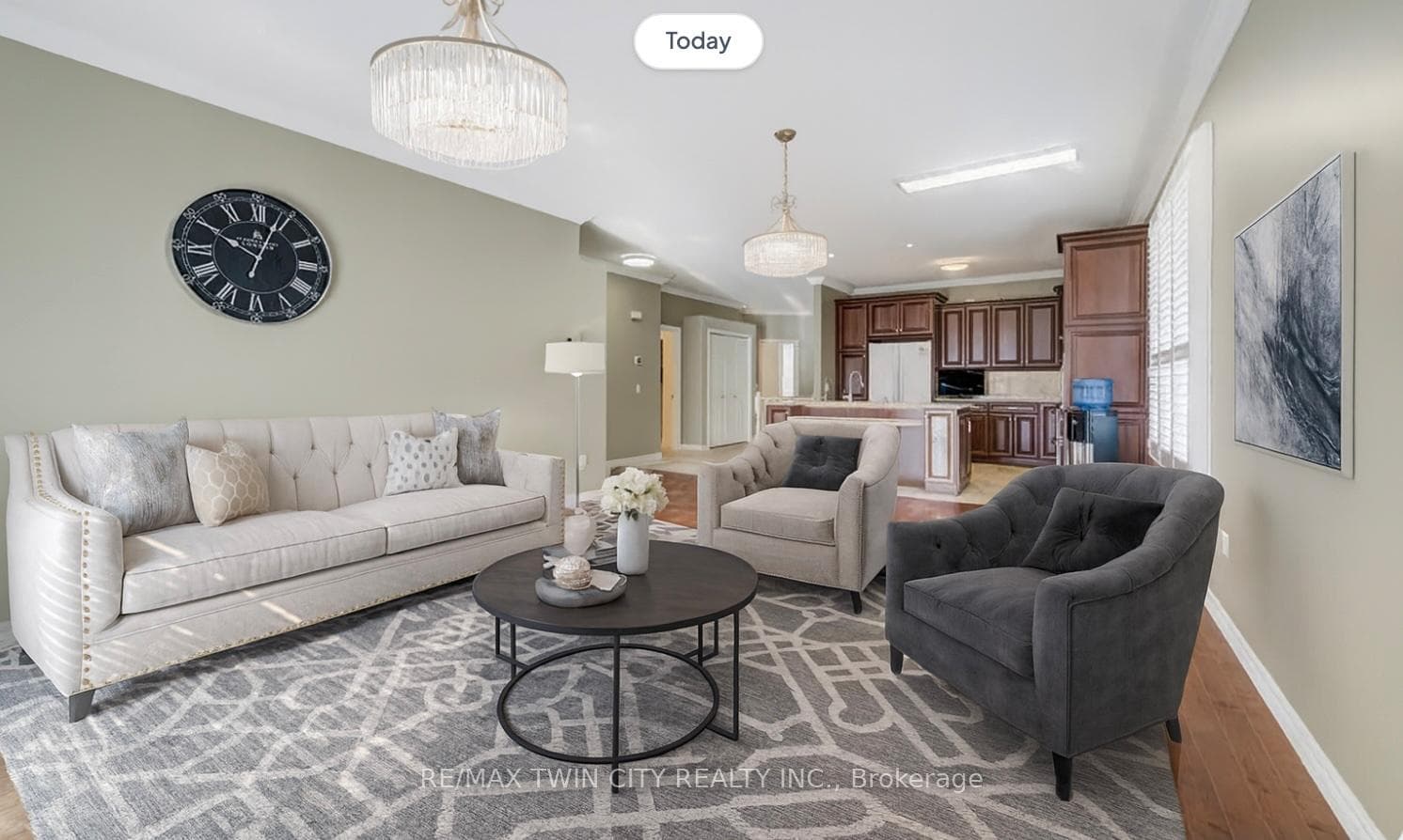 Virtually Staged Living Room