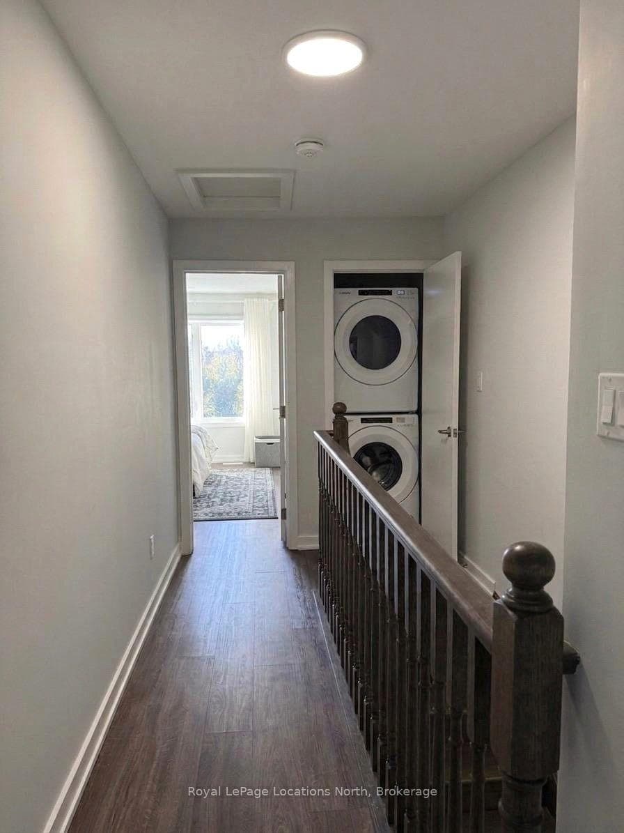 Upper floor laundry closet