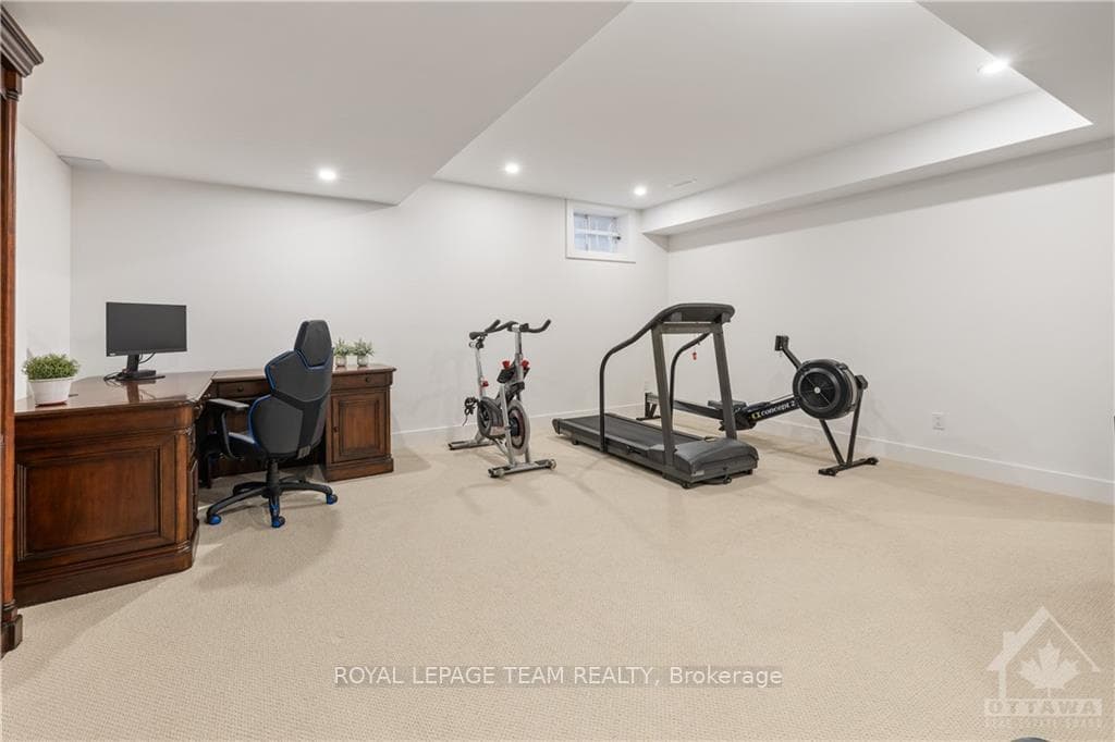 Lower level family room/gym