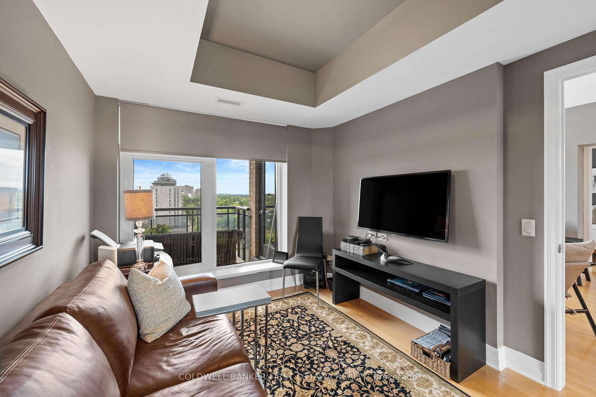 Contoured ceiling- currently used as flex space.