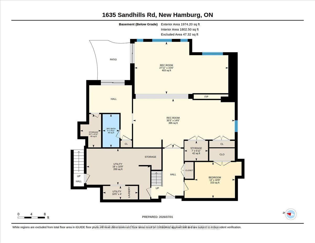 Basement floor plan